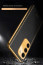 Vaku ® Samsung Galaxy S23 Plus Luxemberg Series Leather Stitched Gold Electroplated Soft TPU Back Cover