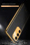 Vaku ® Samsung Galaxy S23 Luxemberg Series Leather Stitched Gold Electroplated Soft TPU Back Cover