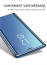 Vaku ® Vivo Z1 Pro Mate Smart Awakening Mirror Folio Metal Electroplated PC Flip Cover