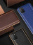 Vaku ® Poco M3 Vertical Leather Stitched Gold Electroplated Soft TPU Back Cover