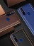Vaku ® Vivo V15 Vertical Leather Stitched Gold Electroplated Soft TPU Back Cover