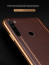 Vaku ® Xiaomi Redmi Note 8 Vertical Leather Stitched Gold Electroplated Soft TPU Back Cover