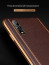 Vaku ®  Vivo S1 Vertical Leather Stitched Gold Electroplated Soft TPU Back Cover
