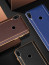 Vaku ® Xiaomi Redmi Note 7 / Note 7 Pro / Note 7S Vertical Leather Stitched Gold Electroplated Soft TPU Back Cover