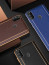 Vaku ® Samsung Galaxy M21 Vertical Leather Stitched Gold Electroplated Soft TPU Back Cover