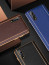 Vaku ®  Vivo S1 Vertical Leather Stitched Gold Electroplated Soft TPU Back Cover