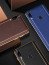 VAKU ® Vivo V9 Vertical Leather Stitched Gold Electroplated Soft TPU Back Cover