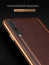 Vaku ® Xiaomi Mi A3 Vertical Leather Stitched Gold Electroplated Soft TPU Back Cover