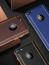 VAKU ® Vertical Leather Stitched Gold Electroplated Soft TPU Back Cover