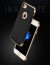 Vaku ® Apple iPhone 6 Plus / 6S Plus Altrim Grained Leather Ultra-thin Metal Electroplating Splicing PC Back Cover