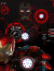 VAKU ® Apple iPhone X / XS LED Light Iron-man Illuminated Logo 3D Designer Case Back Cover