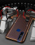 Vaku ® Vivo V15 Vertical Leather Stitched Gold Electroplated Soft TPU Back Cover
