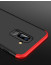 GKK ® Samsung Galaxy A6 Plus  3-in-1 360 Series PC Case Dual-Colour Finish Ultra-thin Slim Front Case + Back Cover