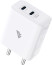 Dr Vaku® Duotex 45W PD Dual Port GaN Charger Type C Adapter for iPhone 16/16 Plus/16 Pro/16 Pro Max, 15/14/13/12 Series, Samsung & All Android Devices USB-C Fast Charger
