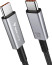 Vaku Luxos® BLAZE 1.5M 240W USB4 Type-C to Type-C Data Cable, Thunderbolt-4 40Gbps High-Speed Data Transfer, Upto 8K@60Hz Type C Display Compatible with iPhone 16, 15, Galaxy S25, S24, S23, Tablet, Laptop, eGPU
