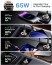 DR VAKU® ESSENVOLT 65W Car Charger Fast Charging Dual Port Type C PD PPS 65W + 18W QC 3.0 USB Compatible with all IOS and Android Devices