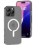 Vaku Luxos ® Apple iPhone 16 Pro Glassy Certified Mag-Safe Clear TPU Shockproof Scratch Resistant, Slim, Thin, Military-Grade Protection Back Cover