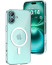 Vaku Luxos ® 2In1 Combo Apple iPhone 16 Glassy MagPro Clear TPU Shockproof Scratch Resistant Case Back Cover with 3D Tempered Glass