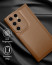 Vaku ® Samsung Galaxy S23 Ultra PU Leather Texture Soft Non-Slip Grip TPU Shockproof Phone Case Back Cover