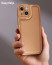 Vaku ® Apple iPhone 15 / 15 Plus PU Leather Texture Soft Non-Slip Grip TPU Shockproof Phone Case Back Cover