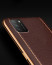 Vaku ® Poco M3 Vertical Leather Stitched Gold Electroplated Soft TPU Back Cover