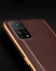 Vaku ® Xiaomi Mi 10T Pro 5G Vertical Leather Stitched Gold Electroplated Soft TPU Back Cover