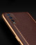 Vaku ® Vivo Y12S Vertical Leather Stitched Gold Electroplated Soft TPU Back Cover