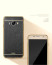 VAKU ® Samsung Galaxy A8 Leather Stitched Gold Electroplated Soft TPU Back Cover