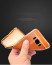 VAKU ® Samsung Galaxy A8 Leather Stitched Gold Electroplated Soft TPU Back Cover