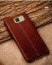 Vaku ® Samsung Galaxy C7 Pro Lexza Series Double Stitch Leather Shell with Metallic Camera Protection Back Cover