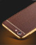 VAKU ® OPPO F1S Leather Stitched Gold Electroplated Soft TPU Back Cover
