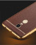 VAKU ® XIAOMI Redmi Note 4 Leather Stitched Gold Electroplated Soft TPU Back Cover
