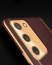 Vaku ® Samsung Galaxy F02s Vertical Leather Stitched Gold Electroplated Soft TPU Back Cover