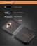 Vaku ® Samsung Galaxy J5 (2016) Lexza Series Double Stitch Leather Shell with Metallic Logo Display Back Cover