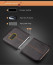 Vaku ® Samsung Galaxy C7 Pro Lexza Series Double Stitch Leather Shell with Metallic Camera Protection Back Cover