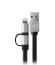 Mercedes Benz ® 2 in 1 Black Charging Cable MFI Certified Lightning and USB cable