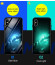 VAKU ® Apple iPhone X Luminous Printed Glass Shell Battery Glowing Case Back Cover