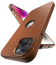 Vaku Luxos ® Apple iPhone 14 Lexza Premium Leather Logocut Shockproof TPU Hybrid Case Back Cover