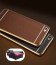 VAKU ® VIVO V5 / V5s Leather Stiched Gold Electroplated Soft TPU Back Cover