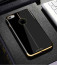 Shengo ® Apple iPhone 7 Piano Black Liner Series 2K Electroplated Finish Logo Display TPU Back Cover