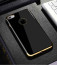 Vaku ® Apple iPhone 5 / 5S / SE Altrim Grained Leather Ultra-thin Metal Electroplating Splicing PC Back Cover
