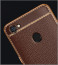Vaku ® Oppo F5 Leather Stitched Gold Electroplated Soft TPU Back Cover