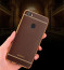 Vaku ® Oppo F7 Leather Stitched Gold Electroplated Soft TPU Back Cover