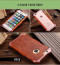 R-JUST ® Apple iPhone 6 / 6S Rosewood Shockproof Aluminium Metal+Wooden Bumper with Leather Veneer Back Cover