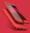 Vaku ® VIVO Y66 7D Series PC Case  Dual-Colour Finish 3-in-1 Ultra-thin Slim Front Case + Tempered + Back Cover