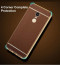 VAKU ® XIAOMI Redmi Note 4 Leather Stitched Gold Electroplated Soft TPU Back Cover