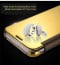 Vaku ® Samsung Galaxy A8 Plus Mate Smart Awakening Mirror Folio Metal Electroplated PC Flip Cover
