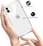 Luxos ® Compatible For iPhone 11 Hammer Series Transparent Anti-Drop 4-Corner 360° Protection Full Transparent TPU Back Cover- Transparent