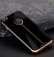 Shengo ® Apple iPhone 7 Piano Black Liner Series 2K Electroplated Finish Logo Display TPU Back Cover