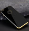 Vaku ® Apple iPhone 5 / 5S / SE Altrim Grained Leather Ultra-thin Metal Electroplating Splicing PC Back Cover
